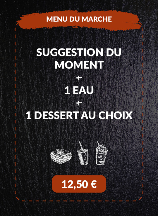 Menu du marché