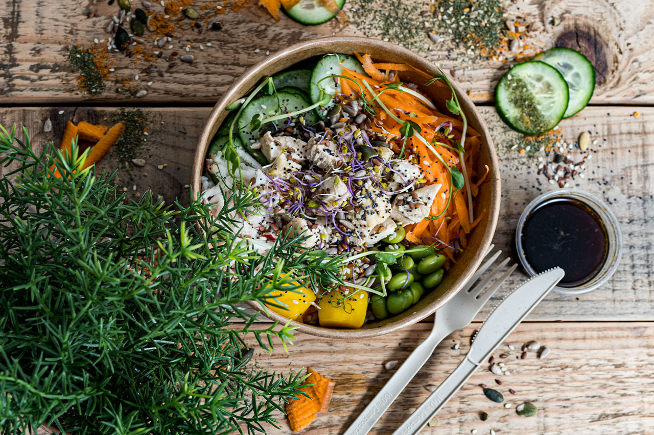 Poke bowl poulet